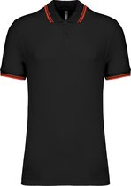 Polo Homme S Kariban Noir / Rouge 100% Katoen