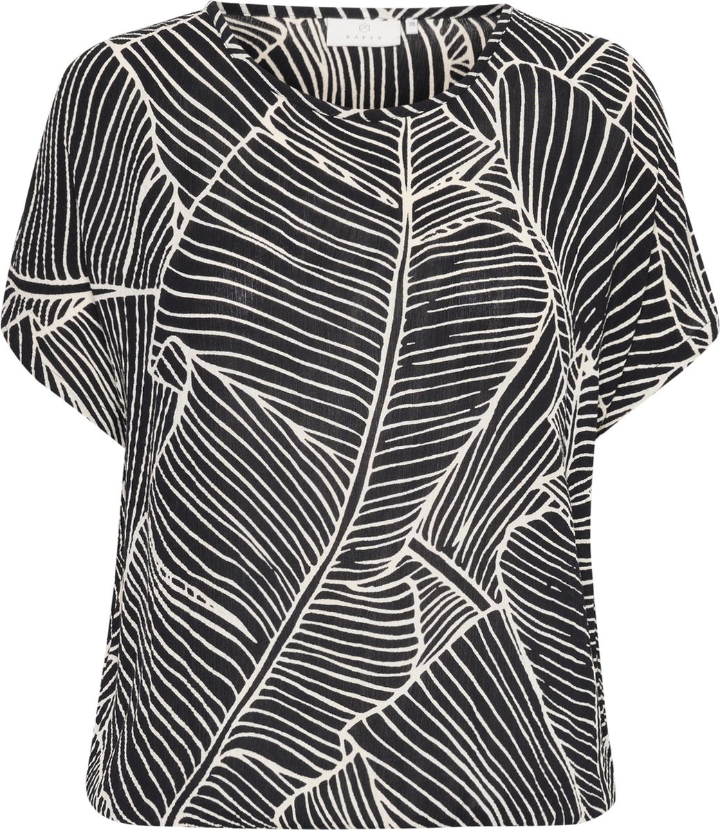 Kaffe KAamber SL Printed Dames Blouse - Maat 36