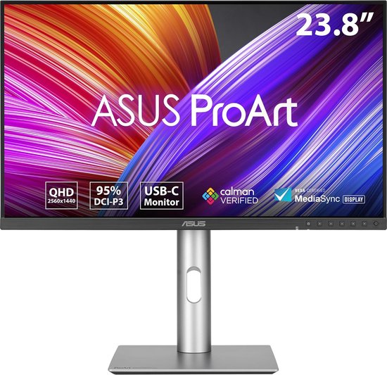 Asus ProArt PA24ACRV 24″ QHD IPS Monitor 2560×1440 75Hz USB-C HDR 95% DCI-P3 100% sRGB Ergonomisch