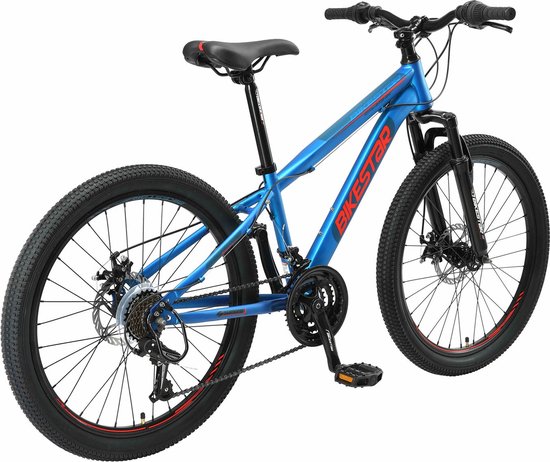Bikestar MTB Sport 21speed 24inch zalmroze van Bikestar — afbeelding 5