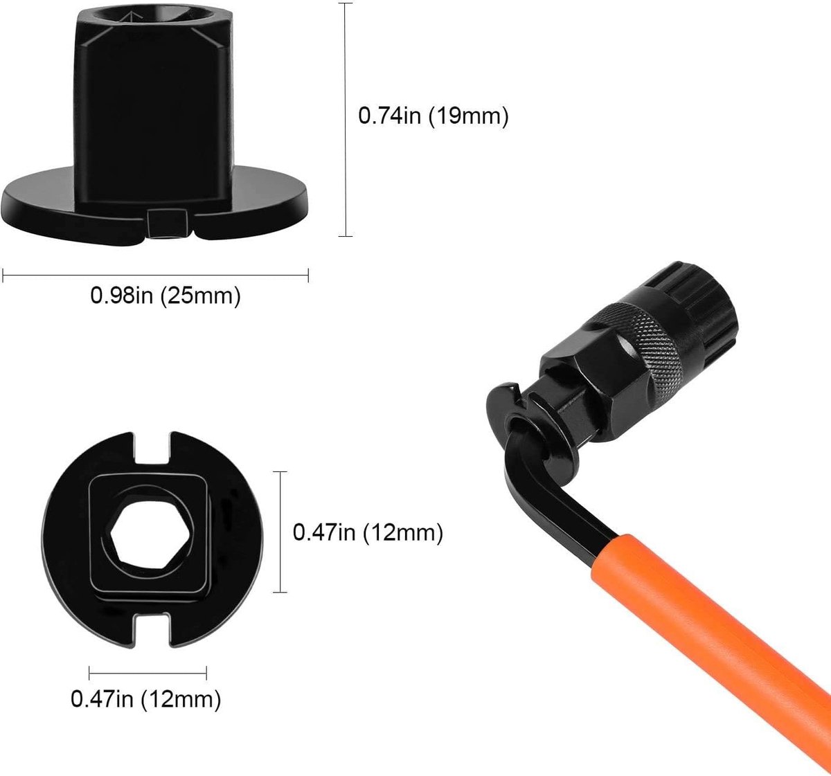 Shipenophy Outils de retrait de cassette et de roue libre de rotation Outils de Retrait de Shipenophy Outils de retrait de cassette et de roue libre de rotation Outils de Retrait de