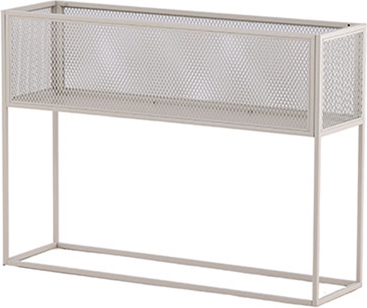 Netz mand bloemendoos 30x110cm beige.