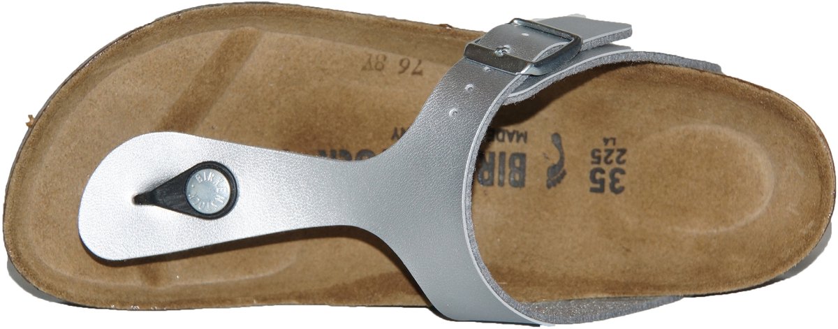 Birkenstock Slippers Dames Zilver