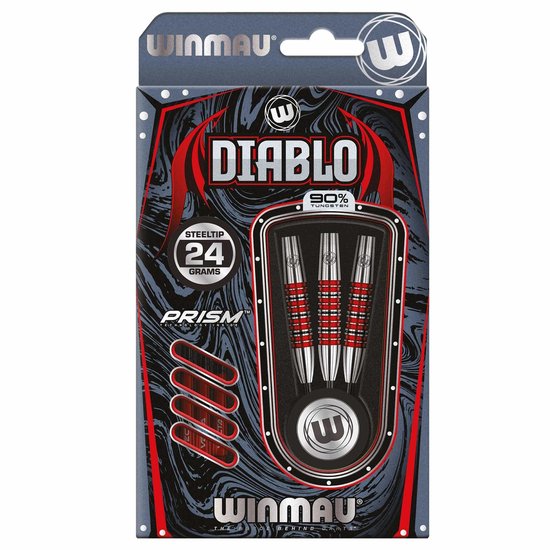 WINMAU - Diablo (Torpedo): Steeltip Tungsten Dartpijlen Professioneel - 24g van Winmau — afbeelding 4