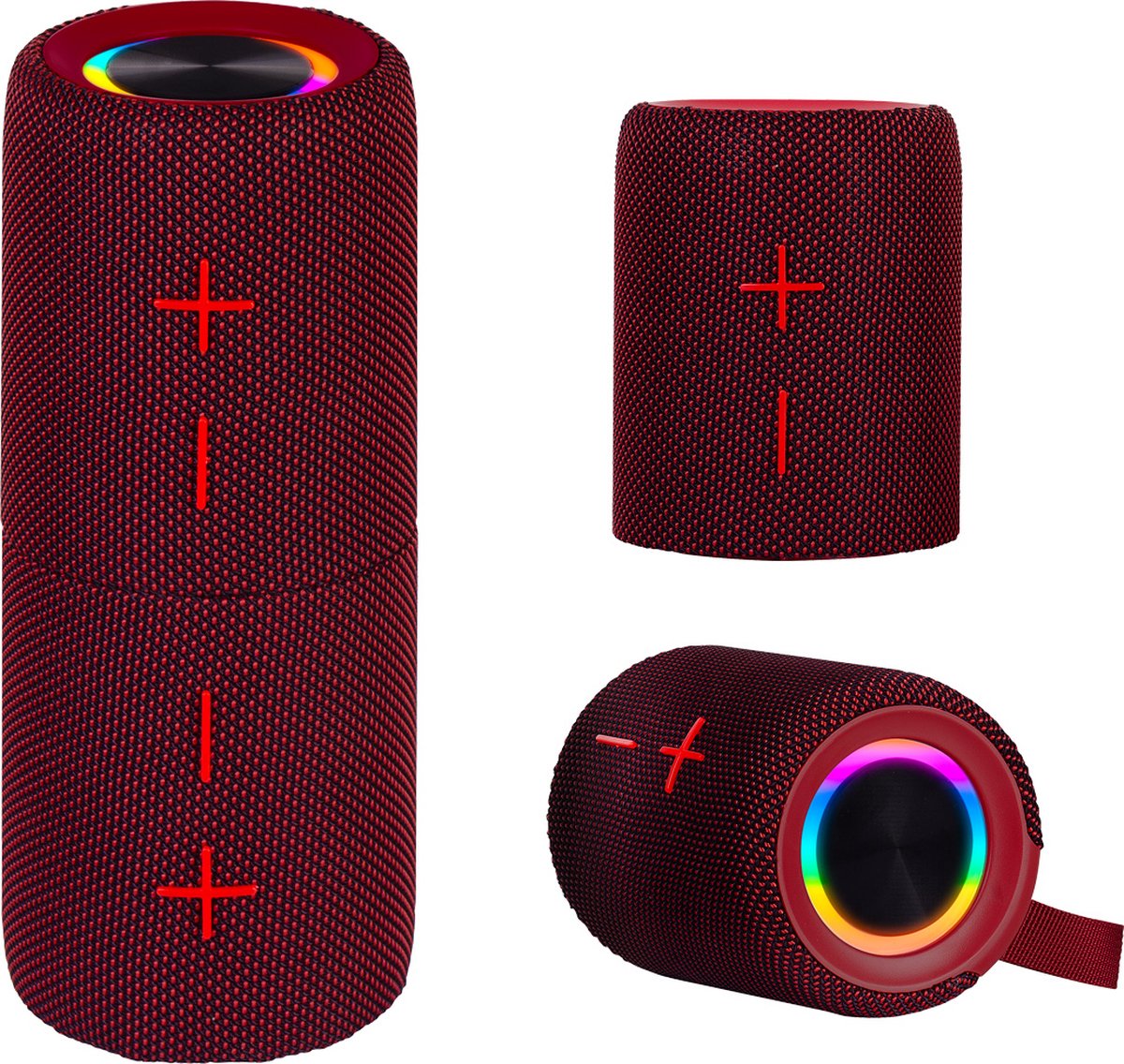 Trevi XR 8A44 DOUBLE Draadloze stereoluidspreker Rood 20 W