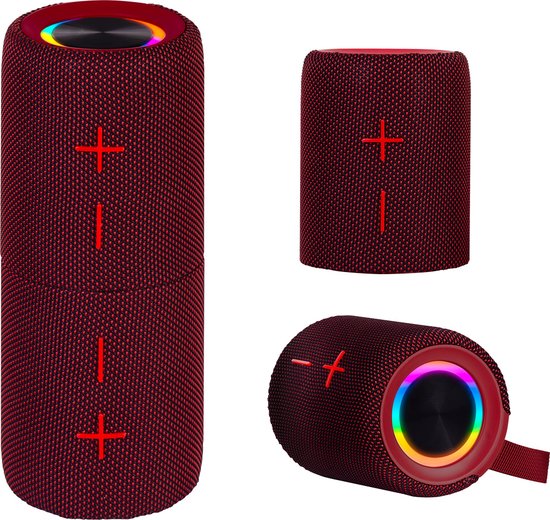 Trevi XR 8A44 DOUBLE Draadloze stereoluidspreker Rood 20 W