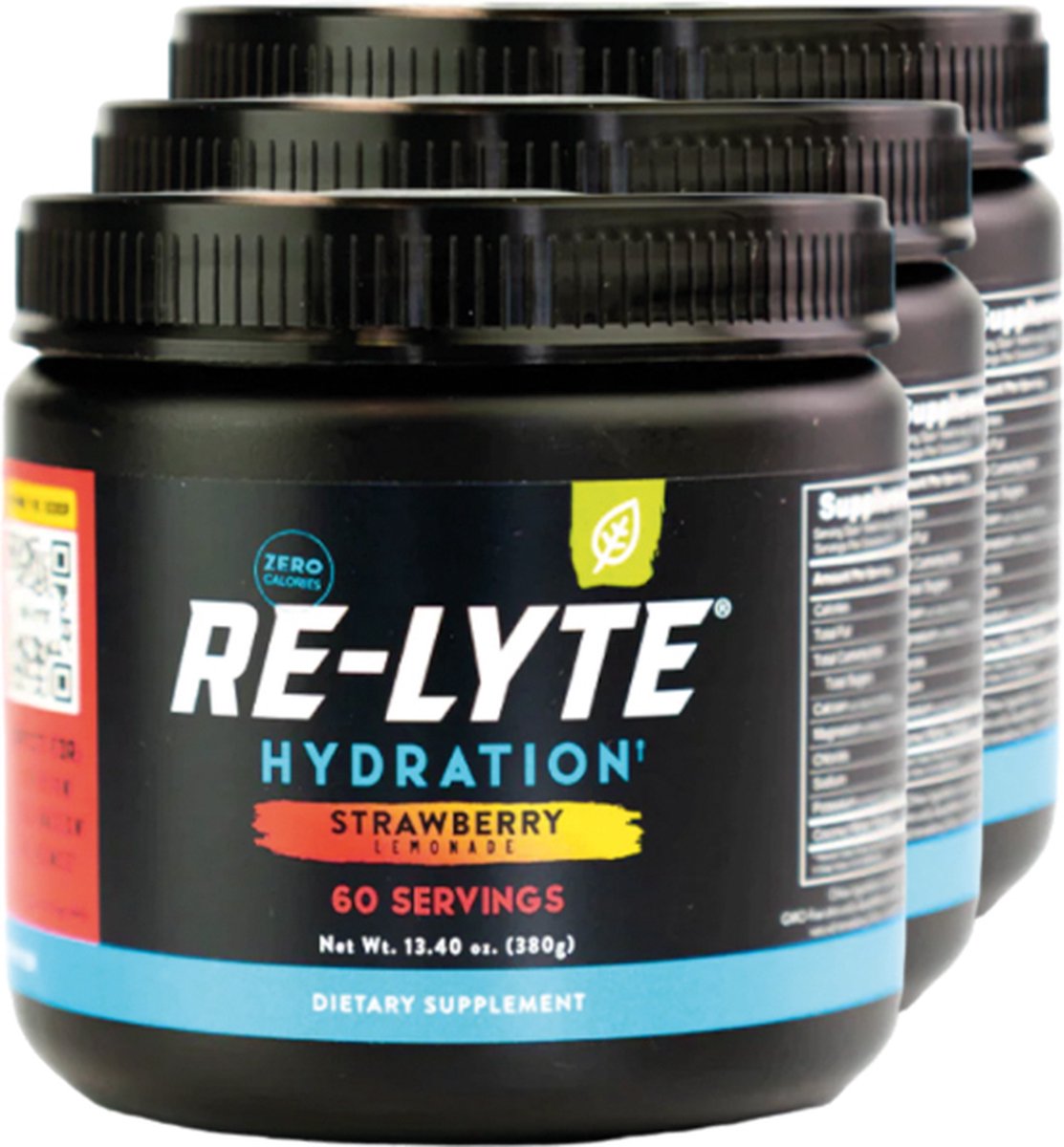 Re-Lyte | Hydration Drink Mix | Strawberry Lemonade 380g | 3 stuks | 3 x 380 gram
