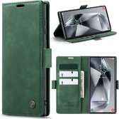 Solidenz Hoesje - Geschikt voor Samsung Galaxy S24 Ultra - Urban Book - Groen