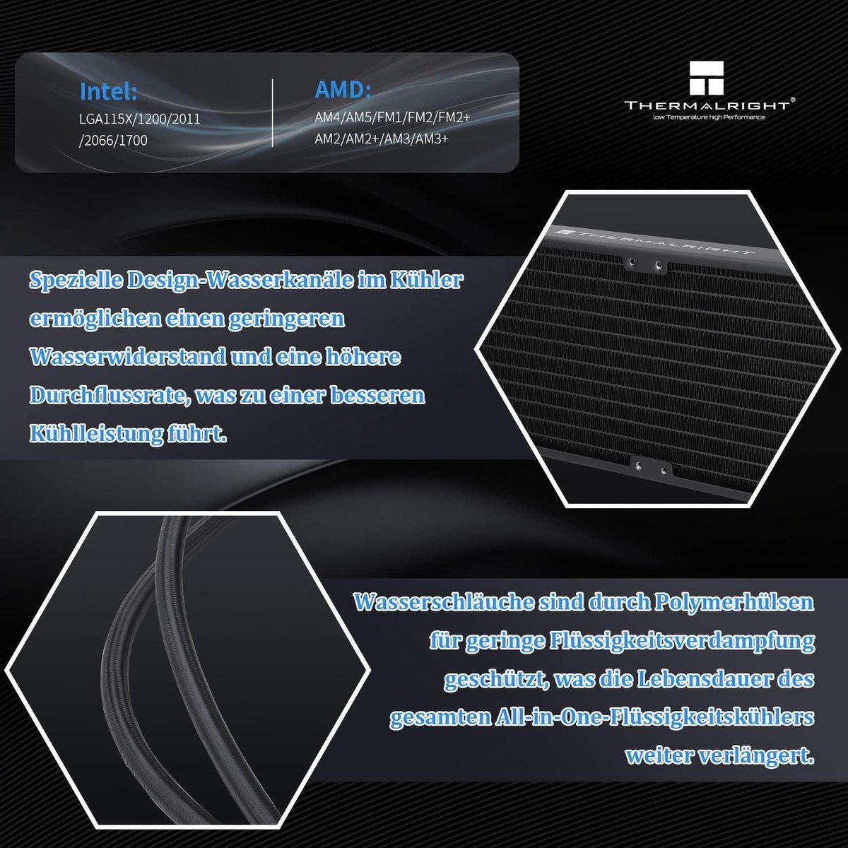 240 Black Argb Watergekoelde Cpu-Koeler - afbeelding 7