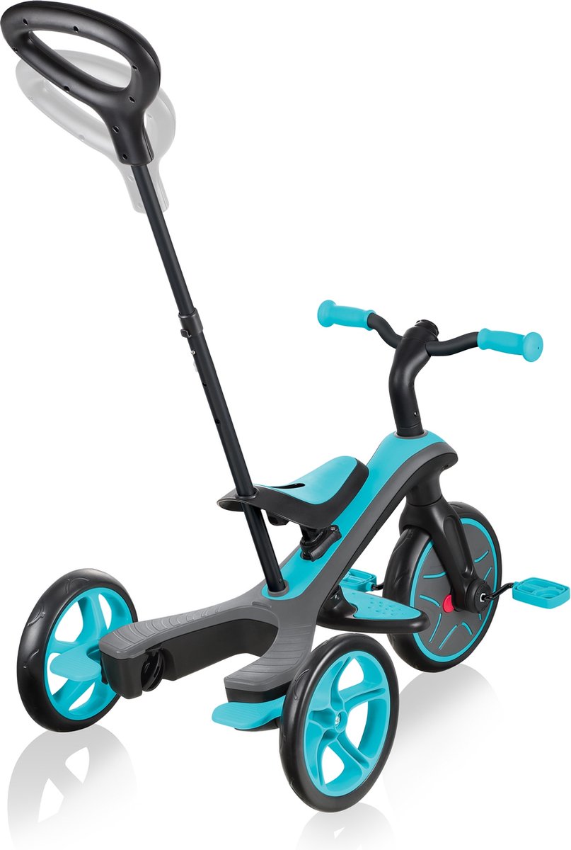 Globber Loopfiets met 2 wielen Trike Explorer 4-in-1 Junior Blauw/Zwart