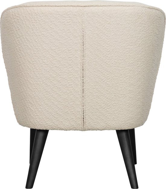 WOOOD Sara Fauteuil - Boucle - Creme - 71x59x70
