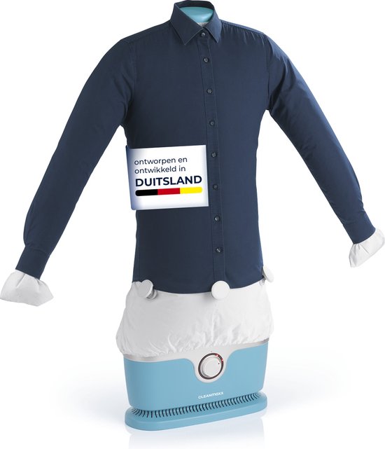 CLEANmaxx automatische overhemdenstrijker PRO | Vervangt strijkijzer, strijkplank, stoomstrijker en stoomapparaat | Strijkapparaat met strijkpop voor overhemden, blouses en T-shirts | innovatief & efficiënt