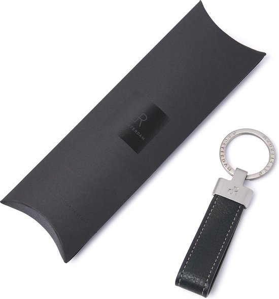 Porte-clés dR Amsterdam | Porte-clés en cuir pour adultes | Porte-clés pour hommes et femmes | Cadeau idéal pour la Vaderdag ou la fête des mères | Porte-clés pour voiture | Porte-clés élégant en cuir Tampa - 93391 Noir