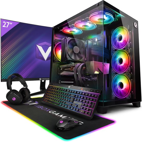 Vibox VIII-541 PC Gaming - Intel Core I9 12900KF, RTX 4060 8GB, 16GB RAM, 1TB NVMe SSD, Windows 11, WiFi