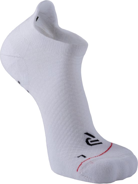 RØFF SOCKS® Gripsokken - Yoga sokken - Sportsokken - Hardloopsokken - Tennissokken - 2pack - Naadloos - Enkelsokken - Biologisch Katoen - Wit - Maat 42/43