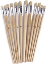 Ensemble de pinceaux / brosses / brosses plates (12 pièces)