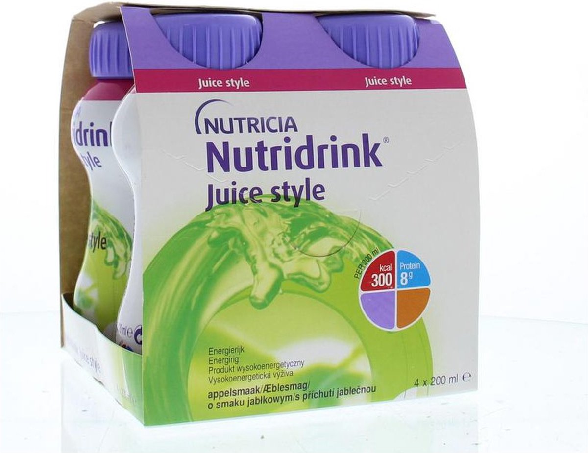 Goedkoopste Nutridrink Juicestyle Appel 4x200ml