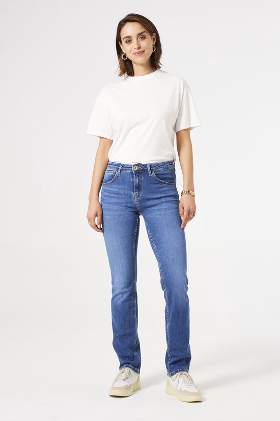 GARCIA Celia Dames Straight Fit Jeans Blauw bol