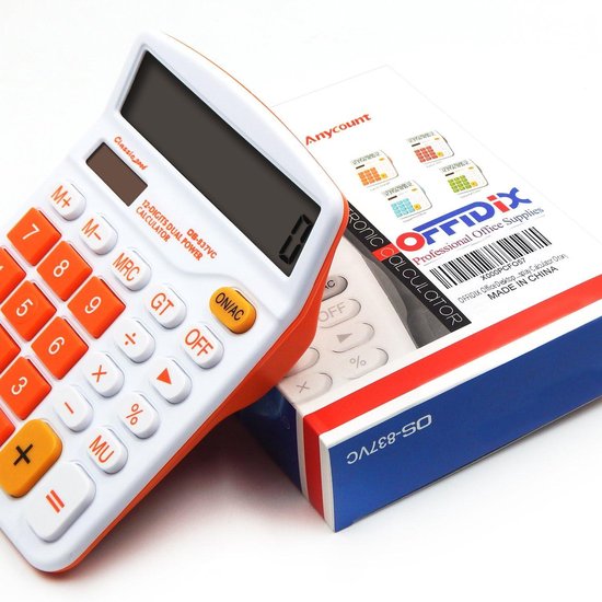 Calculatrice De Bureau Genie 225 BD – 12 Chiffres, Double Alimentation (solaire + Batterie)