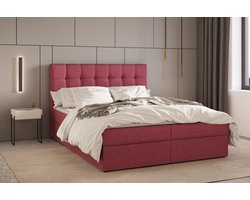Boxspring Bed 05 - Luxe en Comfort - Inclusief Topmatras - Verkrijgbaar in Meerdere Maten - Boxspringbed 05 (Roze - Hugo 15, 160x200 cm)
