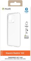 Muvit, Hoesje voor Xiaomi Redmi 10C SOUPLE, Transparant