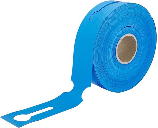 Foto: Combicraft sleufetiketten 260 x 50 mm blauw 500 stuks