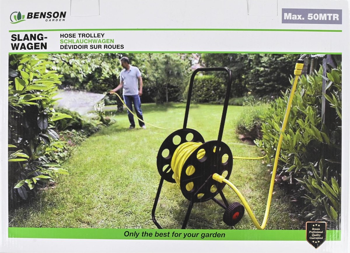 Benson Tuinslanghaspel - voor 50 meter slang - slangenwagen - tuinslangwagen – foto 4