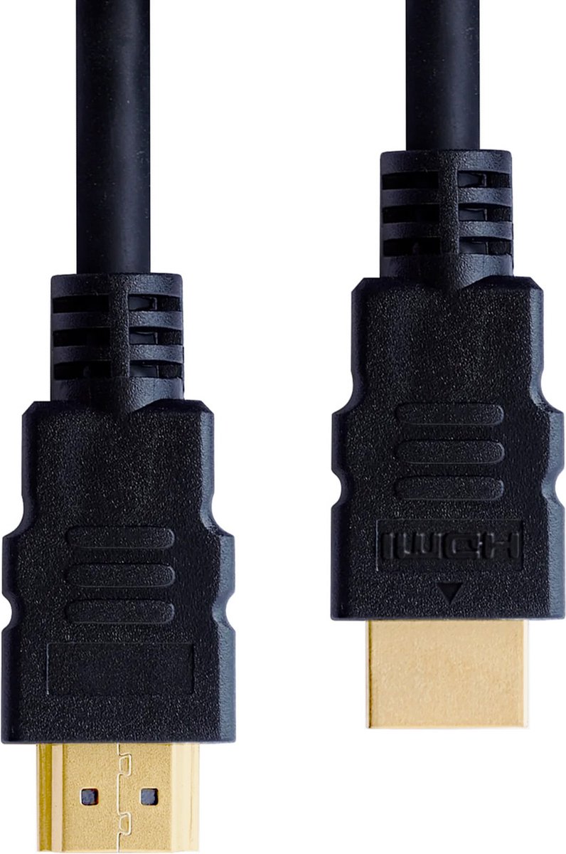HDMI naar HDMI Kabel 1 Meter - HDMI-kabels 4K HDMI naar HDMI 1080p HD Kwaliteit - Zwart