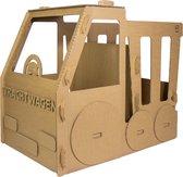Kartonnen Vrachtwagen - Kartonnen speelgoed - 100% recyclebaar - 110x75x95 cm - Helemaal te versieren met verf - Cadeau van Duurzaam Karton - KarTent