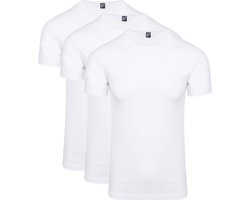 Alan Red Ottawa T-shirt Stretch Wit (3-Pack) - Maat L - Heren - T-shirt basis