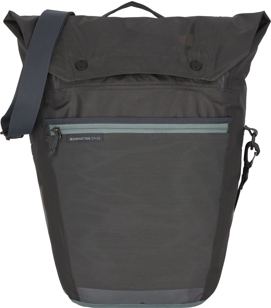 deuter Fietsenzak Schoudertas met laptopvak Mainhattan 17 + 10 Graphite - Shale Donkergrijs