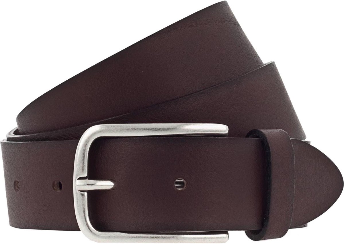 Vanzetti Leren Riem Denim Love 35mm Full Leather Belt W95 Dark Brown Donkerbruin