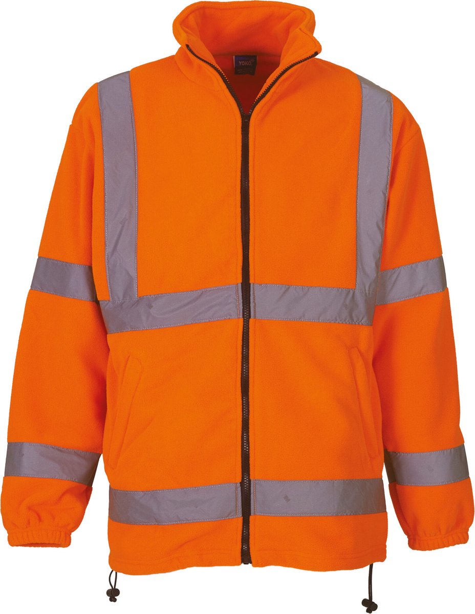 Yoko Signalisatie zwaar fleece jack YHVK08 Hi Vis Oranje