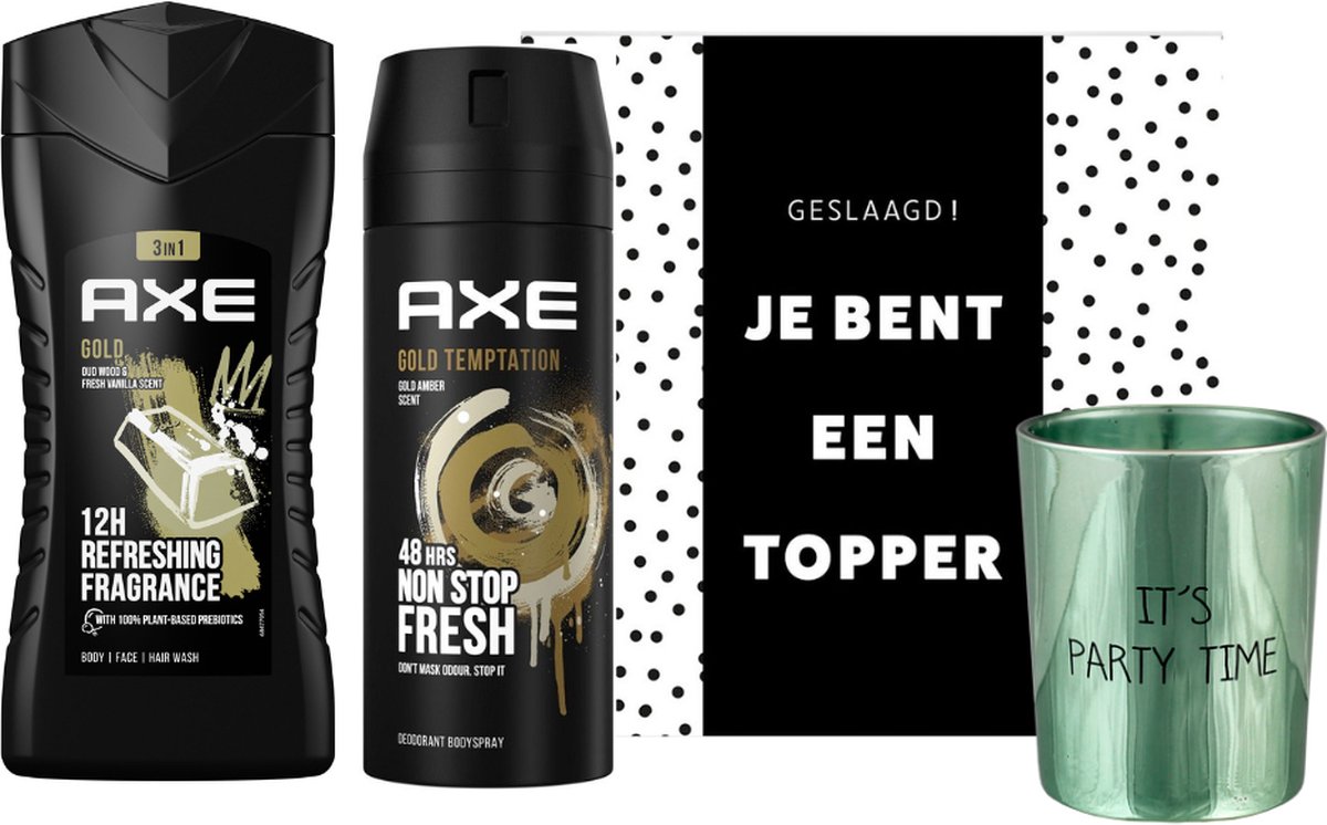 Goedkoopste Axe Cadeauset Geslaagd Gold Temptation