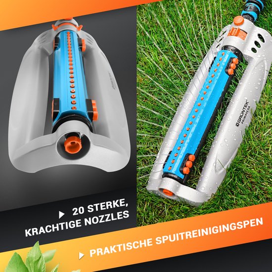 GRÜNTEK - Tuinsproeier tot 462 m2 voor grote grasvelden met turbo-motor