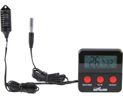 Reptielen Thermometer Hygrometer Digitaal TRIXIE - Meetbereik 0-70 °C, 20-99% Luchtvochtigheid - 6x6 cm