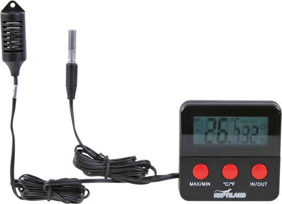 Digitale Reptielen Hygrometer - Terrarium Vocht- En Temperatuurmeter Voor Gekko, Snake & Lizard