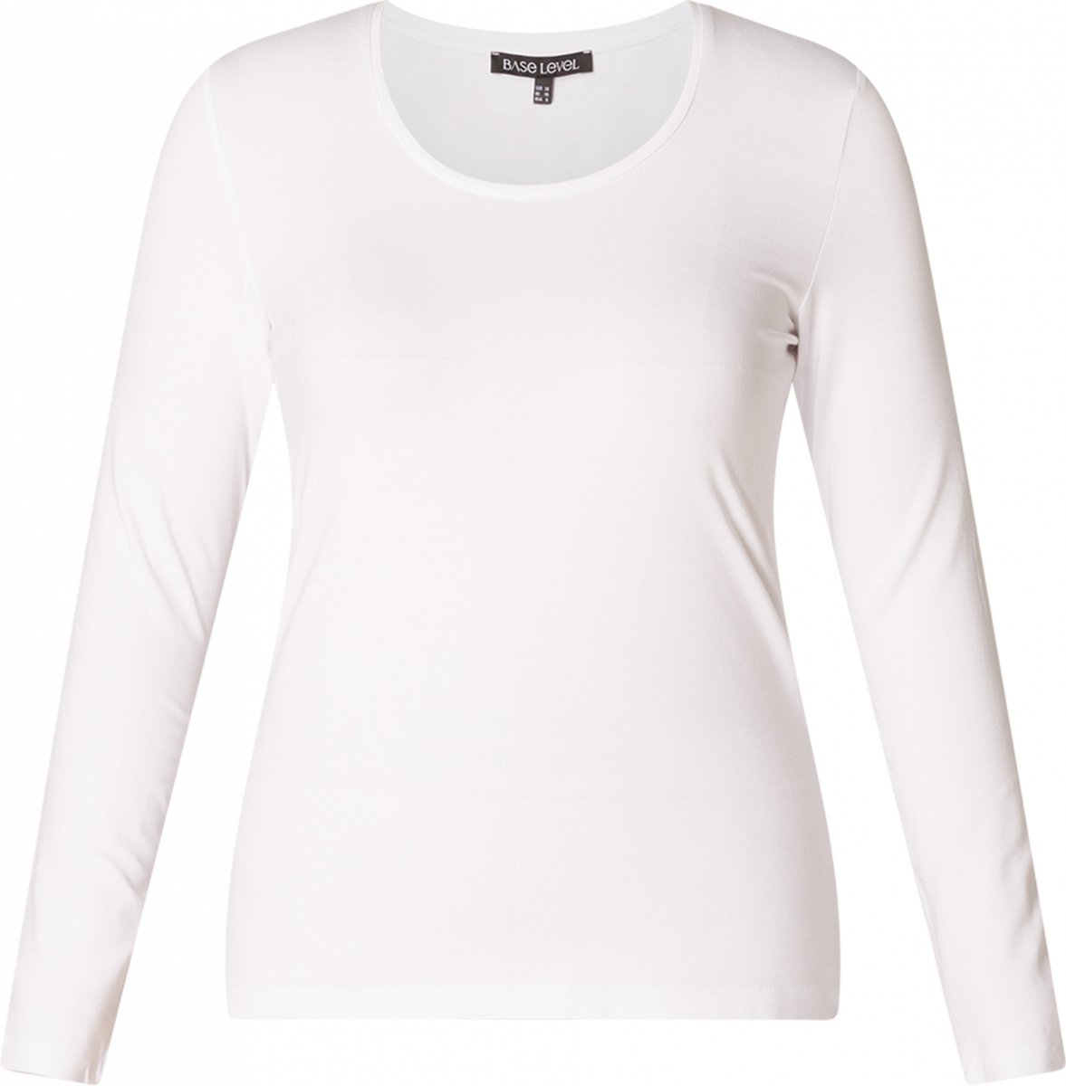 BASE LEVEL CURVY Aso Jersey Shirt - White - maat 4(54/56)