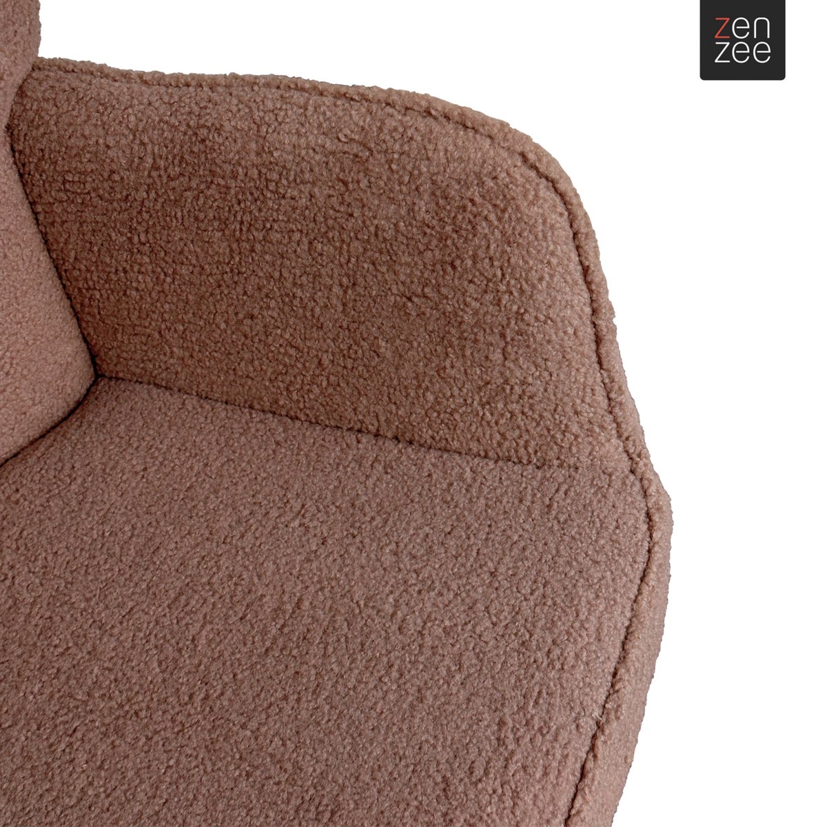 Zenzee Schommelstoel - Schommelstoelen babykamer - Relaxstoel - Fauteuil - Voedingsstoel - Taupe — afbeelding 6