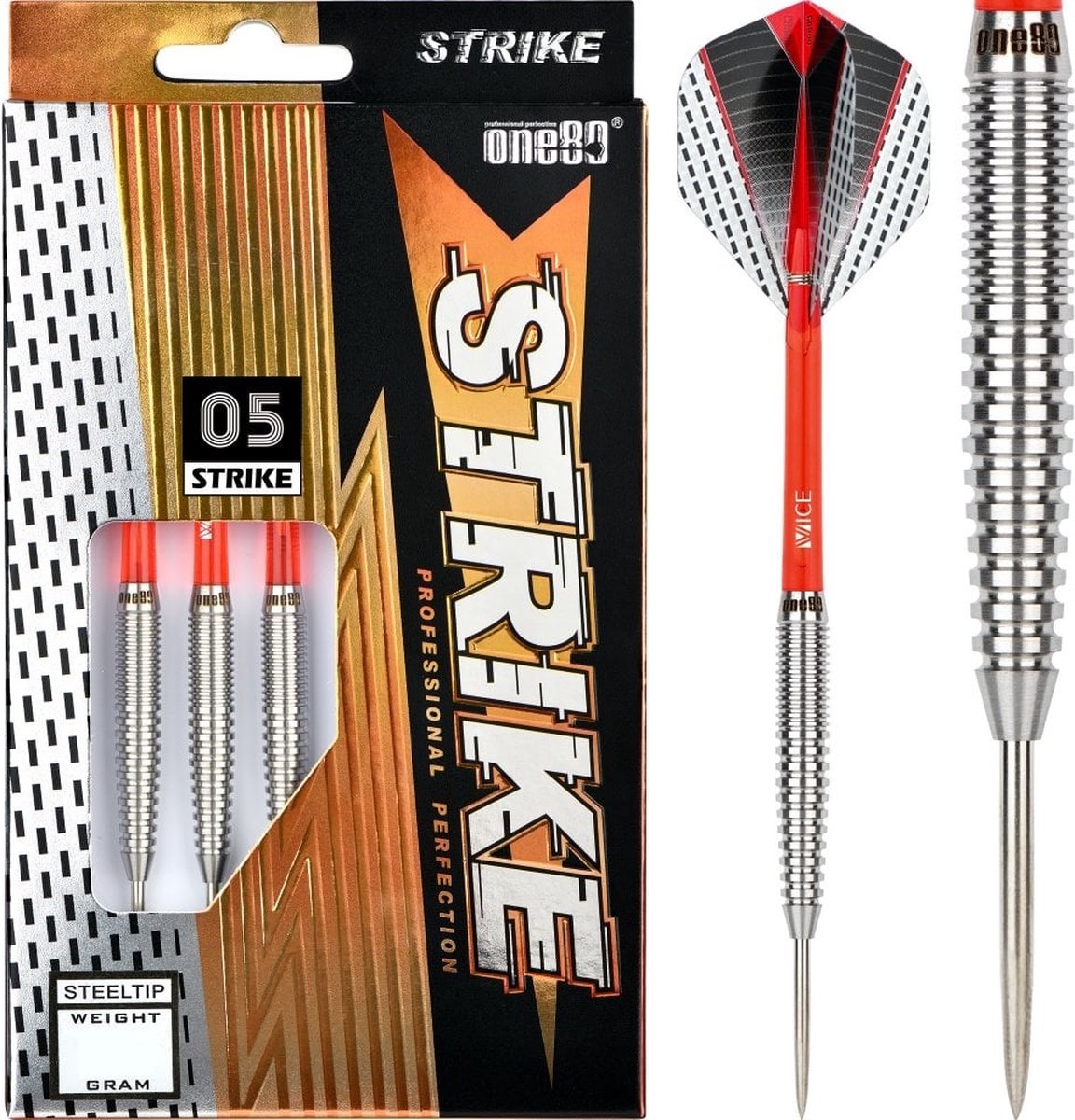 ONE80 Strike 05 80% - Dartpijlen 24 Gram
