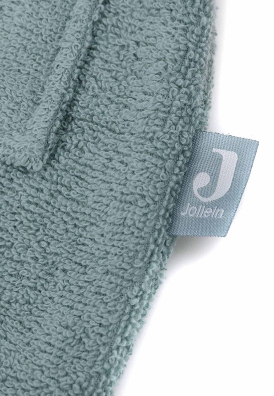 Jollein - Baby Badjas Badstof 1-2 Jaar - Badjas Kinderen met Capuchon - Sea Green van Jollein — afbeelding 2