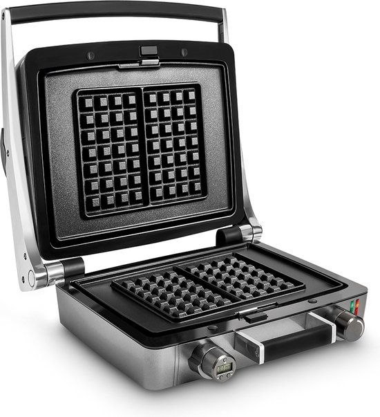 FRITEL Wafelijzer - WaffleTastic® CW 3638 - Wafelmaker PFAS vrij - Wafelmachine voor 4x7 Wafel - Traditionele Belgische Wafels - Wafelbakijzer met Verwisselbare Platen - 1600W - Incl. 60' Timer van Fritel — afbeelding 3