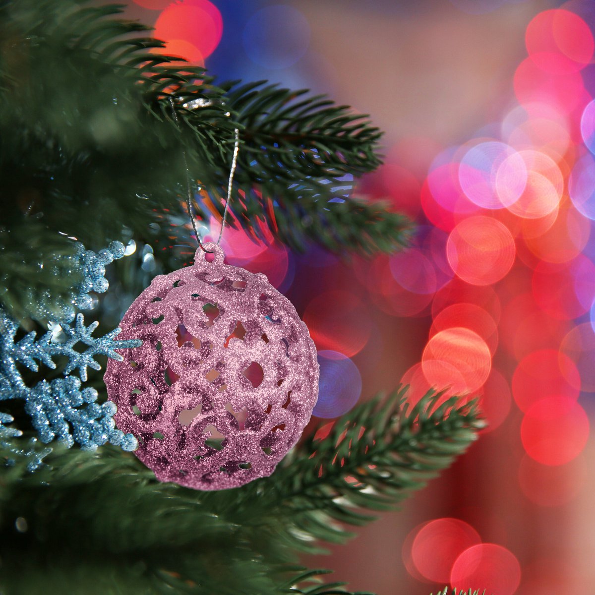 kerstballen - set van 150 - mat - glanzend - glitters - plastic - ∅ 3, 4, 6 cm - roze – foto 3