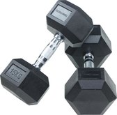 Lifemaxx Crossmaxx Hexagon Dumbbell - 1 x 25 kg