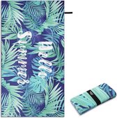 Bol.com Strandhanddoek microvezel groot 90 x 180 cm microvezel handdoeken compact en zandbestendig licht en sneldrogend gymhandd... aanbieding