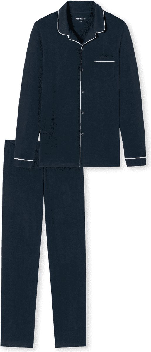 Schiesser – Fine Interlock - Pyjama – 179296 – Dark Blue - 56