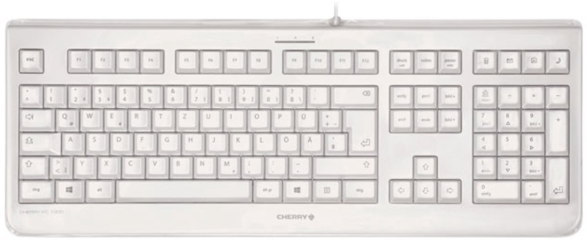 CHERRY KC 1068 - Toetsenbord - English - US / Europe - lichtgrijs