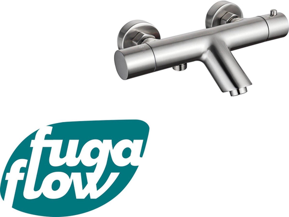 FugaFlow Eccelente Sobrado Badkamer Thermostatische Badkraan geborsteld RVS PVD