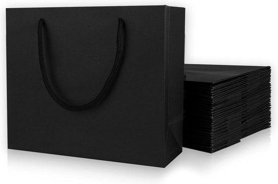 25x Cadeauzakken Zwart Mat Small - Rotim Verpakkingen: you carry, we care
