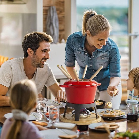 Elektrische chocoladefondueset voor feestjes en desserts met 4